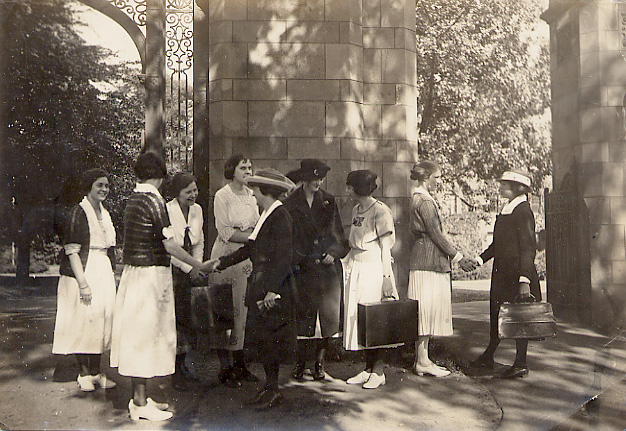 [Students at the Gate]