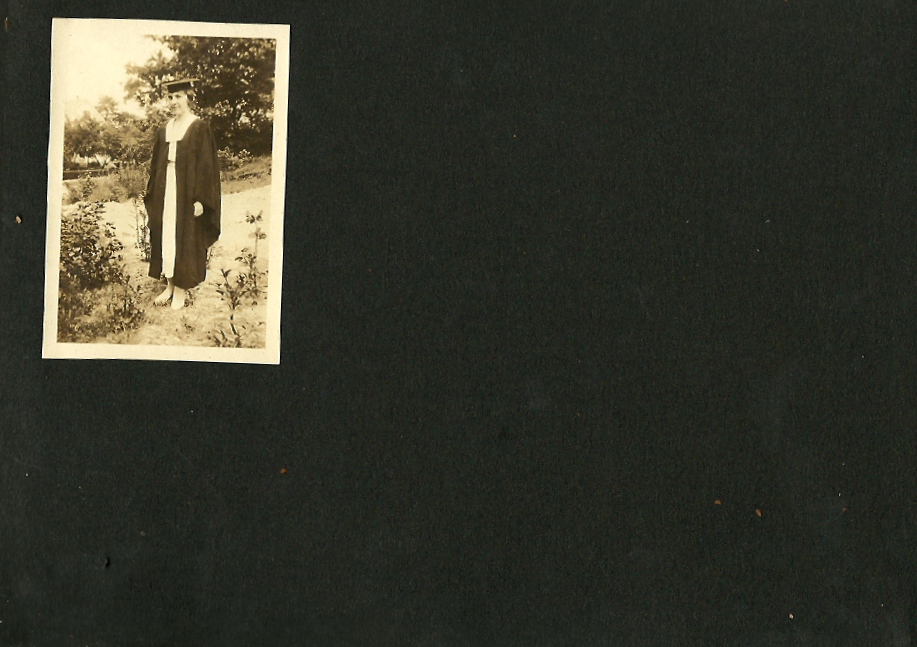 [Helen in cap and gown]